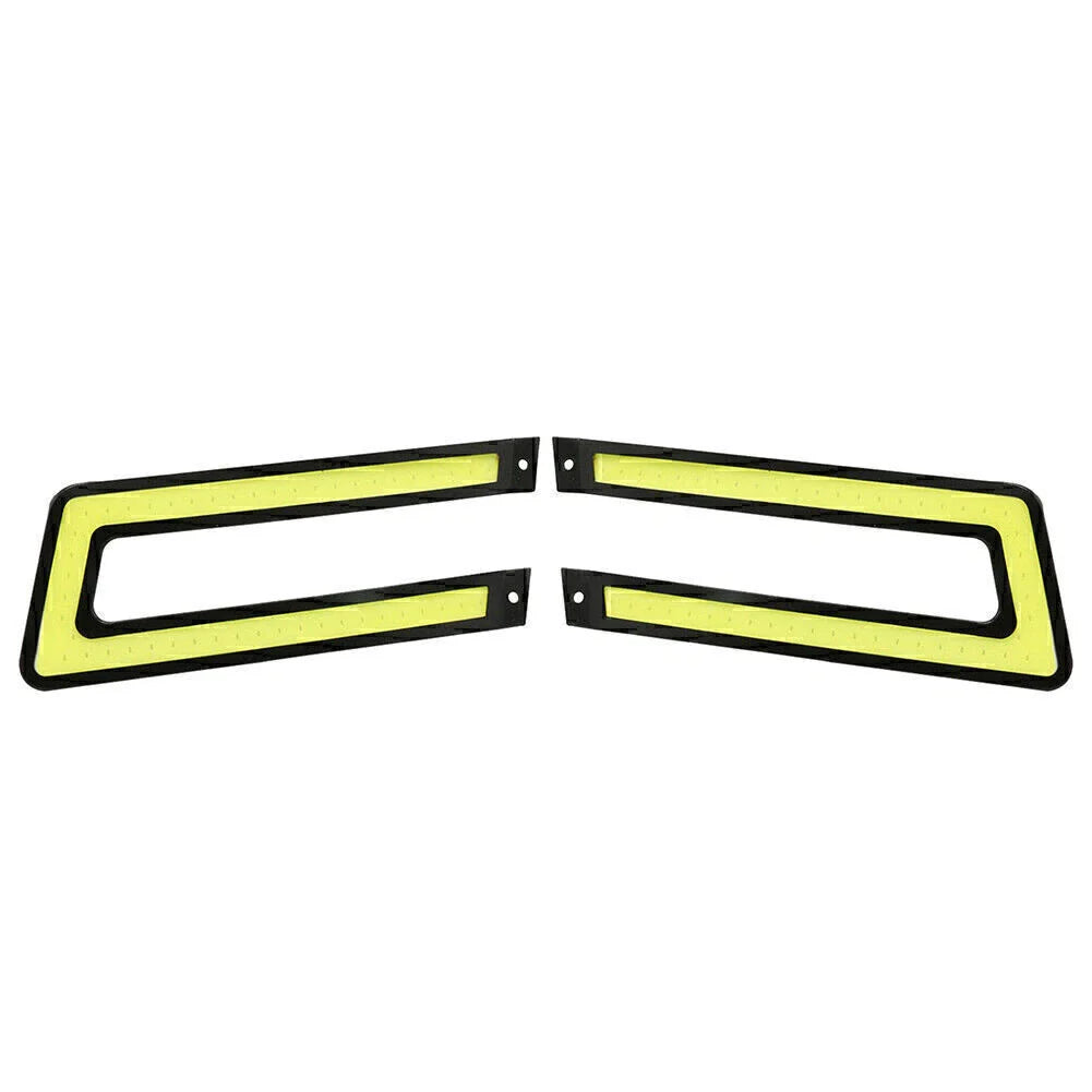 White COB DRL LED Daytime Running Lights for Universal Car Fog Lamp