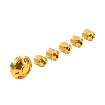 Gold Front Hubcap Screw Wheel Cover for Vespa Primavera/Sprint 150 (13-21)