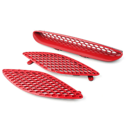 Red ABS Center Hood Bezel Grille for Dodge Charger SRT Hellcat (2015-2020)