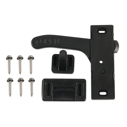 Right Hand RV Screen Door Latch Handle for Camper - Black Universal