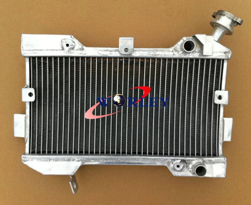 Aluminum Radiator + Blue Silicone Hose for Suzuki LTR450 (2006-2009)