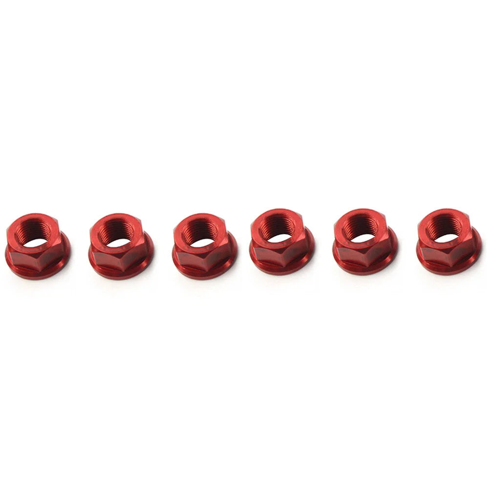 Red M10 x 1.0 Rear Sprocket Nuts for Ducati Streetfighter Panigale V4 (2018-2023)