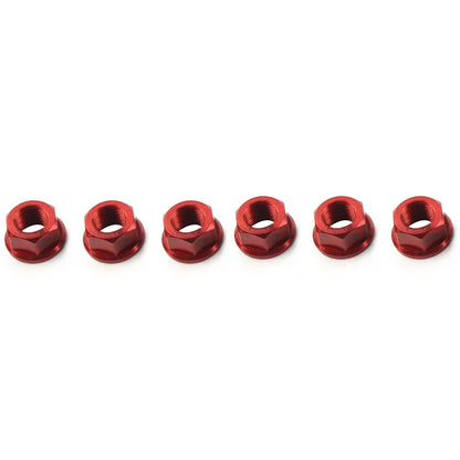 Red M10 x 1.0 Rear Sprocket Nuts for Ducati Streetfighter Panigale V4 (2018-2023)