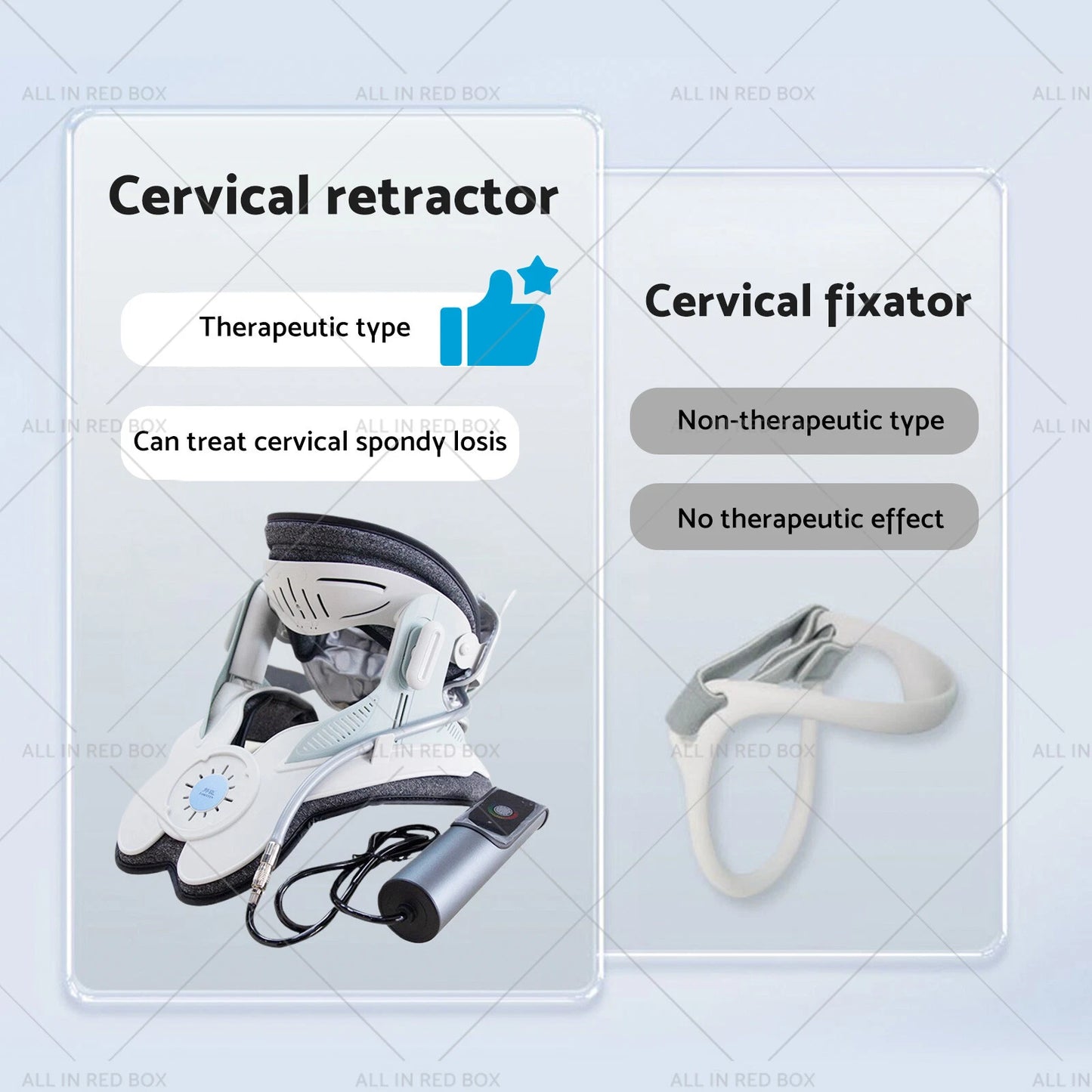 Neck Stretcher Traction Device for Neck Brace
