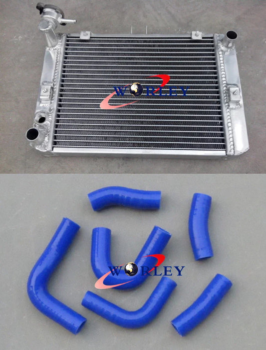 Aluminum Radiator + Blue Hose for Honda V65 Magna VF1100C (1983-1986)