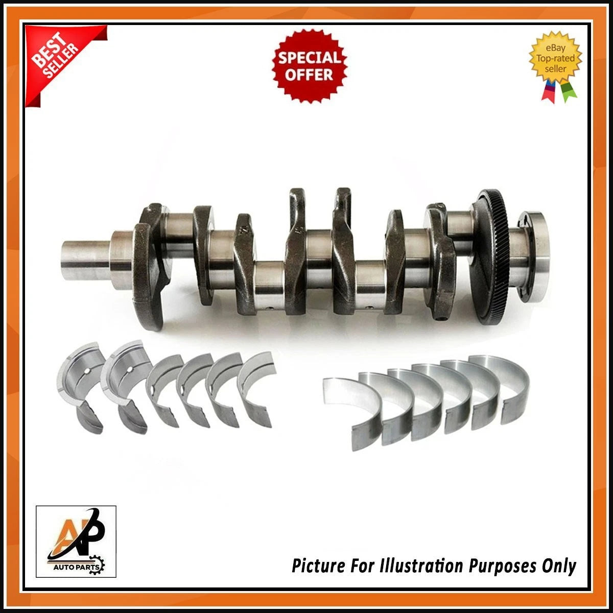 Crankshaft Main Bearing Set for Hyundai D4HA 2.0 Diesel (2014–2019)