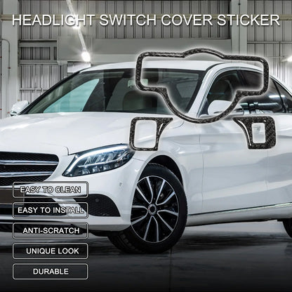 Headlight Switch Cover Sticker for Mercedes-Benz A B C E G Class CLA (2013-2023)