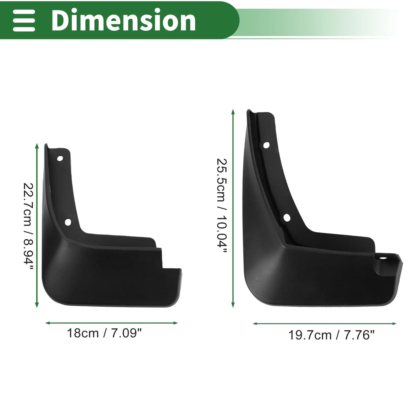 Mud Flaps Splash Guards for Hyundai Elantra 2021-2023 with Mount Accessories