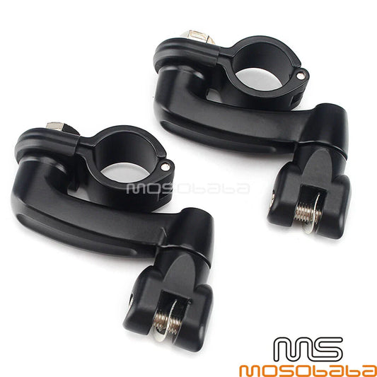 1-1/4" Engine Guard Foot Peg Clamps for Harley Motorcycle