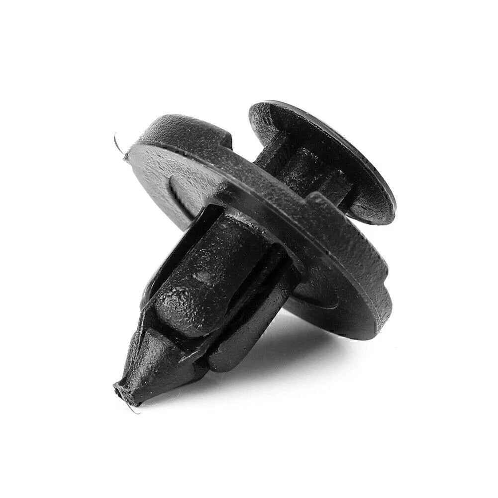 100 x 8mm Black Hole Plastic Rivets for Nissan Fender