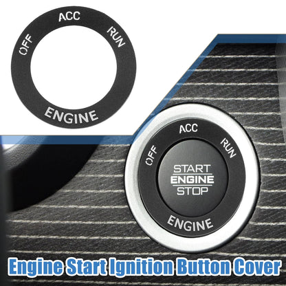 Engine Start Button Sticker for Dodge Charger Challenger Aluminum Alloy Black