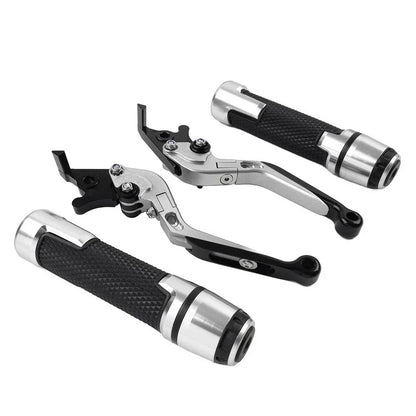 Folding Extendable Brake Clutch Levers & Handlebar Grips for Benelli BN302S
