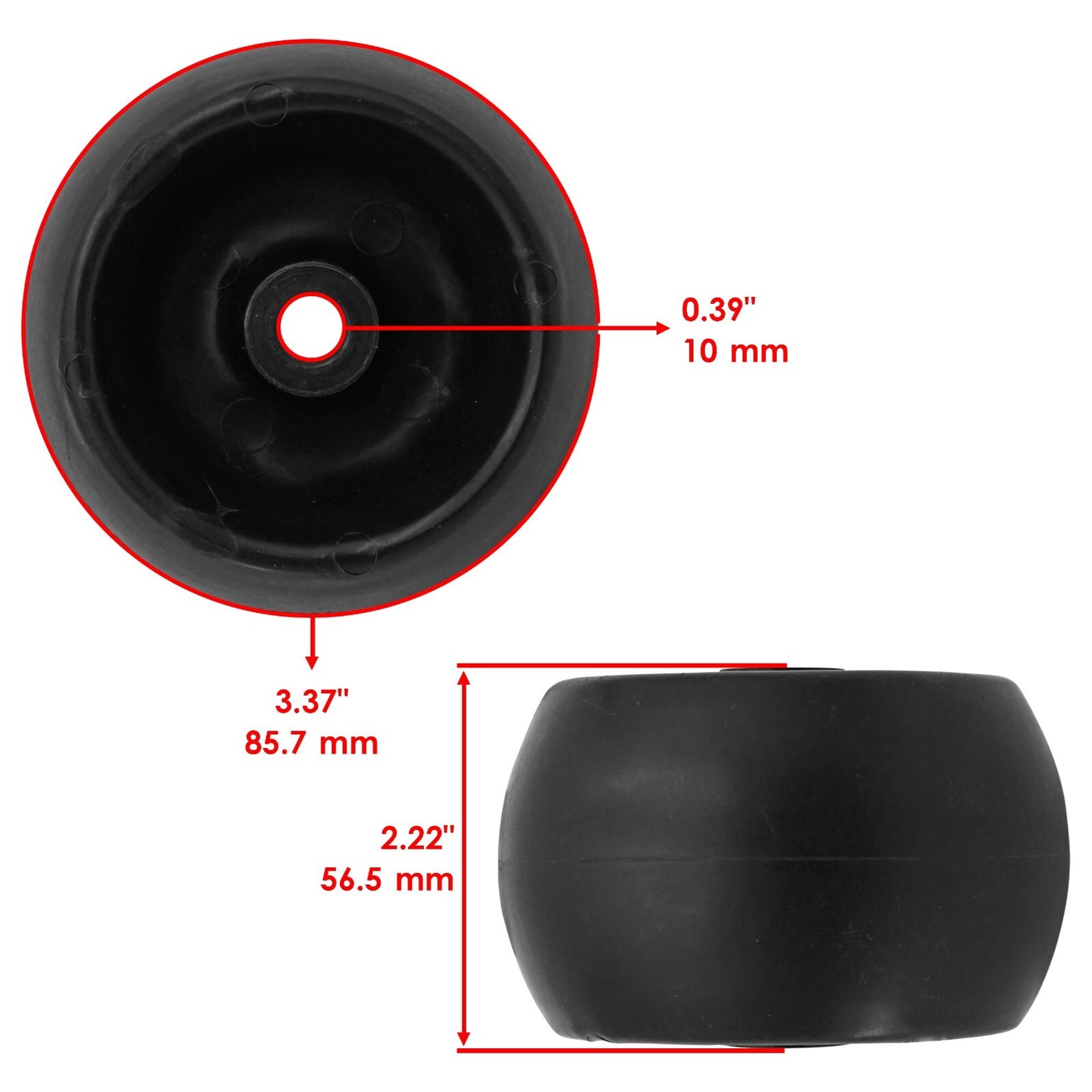 Deck Rollers Replacement for Gravely ZT1540 ZT1640 (40 in) (2013–2019)