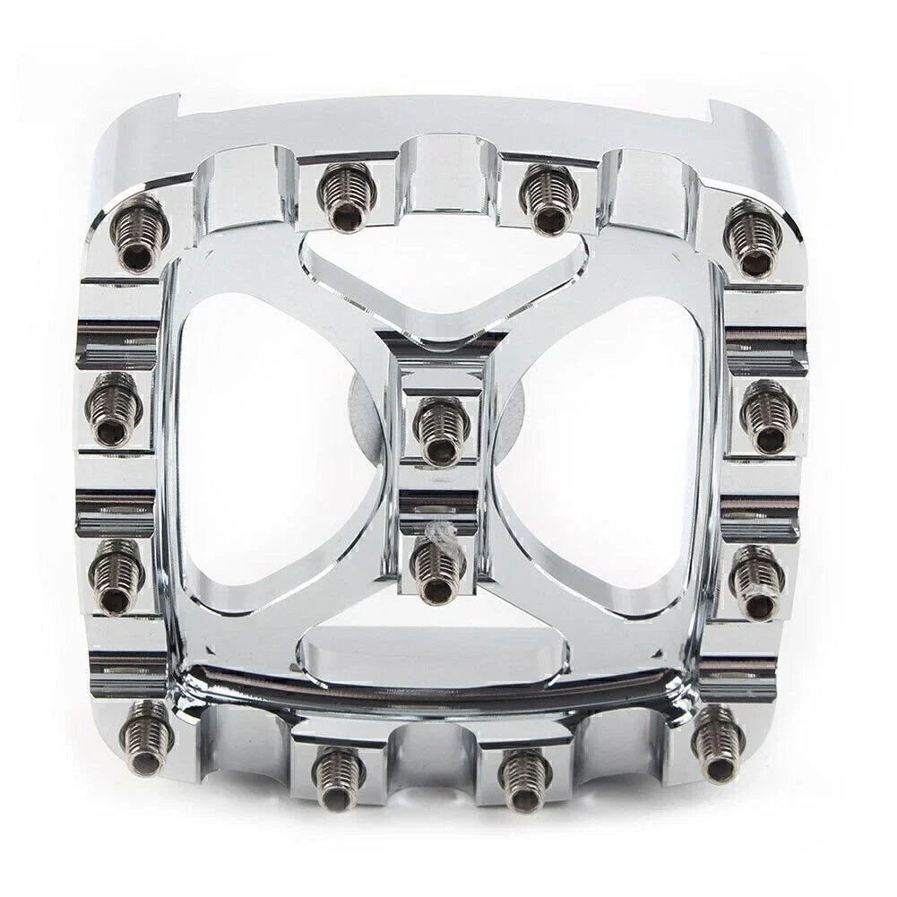 Chrome Brake Pedal Pad Cover for Harley Softail Dyna Sportster Iron 883