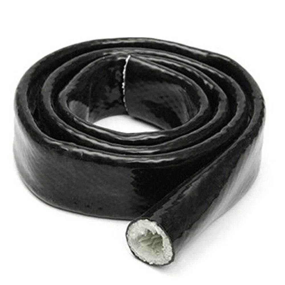 Black Anti-Flame Sleeve Heat Shield Hose ID-10MM for 6AN Oil Fuel Lines
