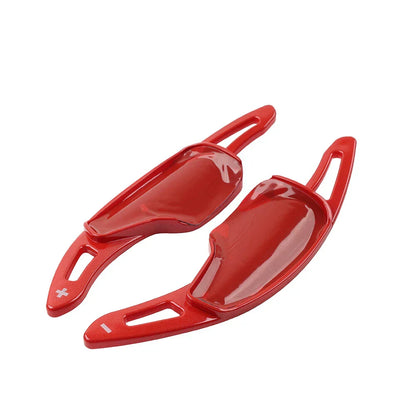 Red Steering Wheel Paddle Shifter Extensions for Chevrolet Camaro Corvette