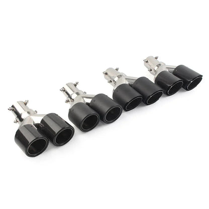 89mm Y Shape Double Exit Exhaust Muffler Tip for Car - Outlet