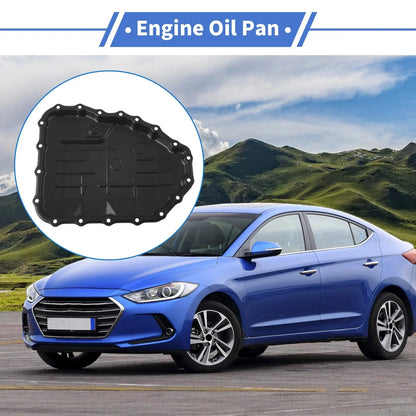 Engine Oil Pan for Hyundai Elantra 2007-2012 Aluminum Alloy Black