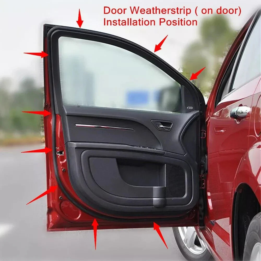Front Left Door Weatherstrip Rubber Strips for Honda Civic Sedan (2012-2015)