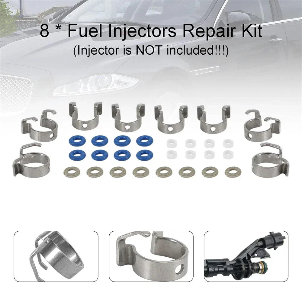Fuel Injectors O-Rings Seals for Range Rover Jaguar 5.0L  - 8pcs