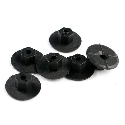 Pack of 10 Black Liner Plastic Nuts for Mercedes W201 (1982–1993)
