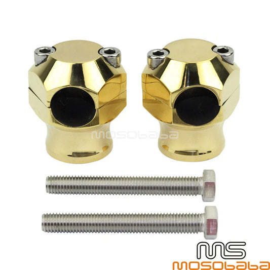 1" Handlebar Mount Riser Clamps for Harley Triumph Bobber Street Bikes