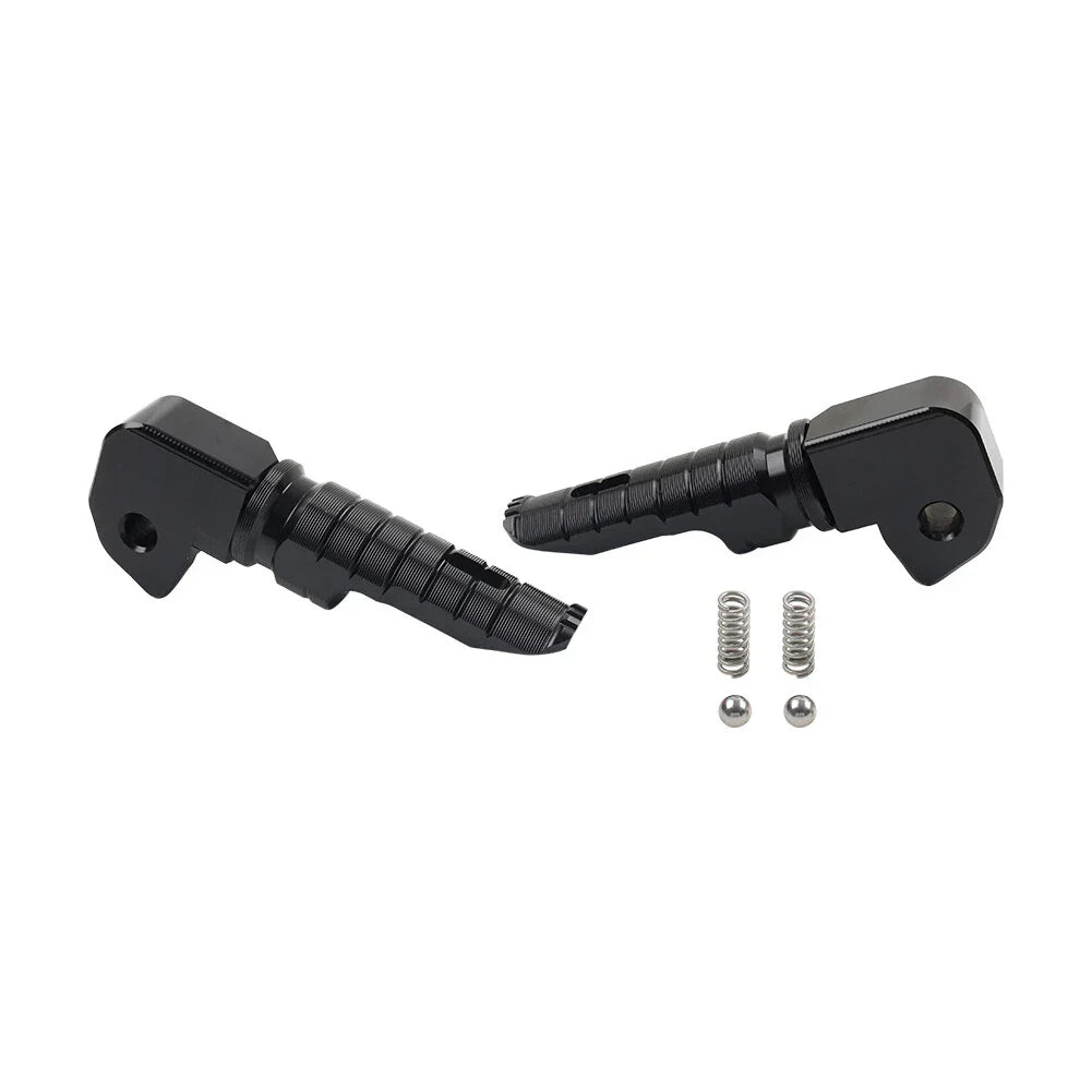 Black Rear Footrests Passenger Pegs for Honda Forza 750 (2021-2023)