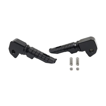 Black Rear Footrests Passenger Pegs for Honda Forza 750 (2021-2023)