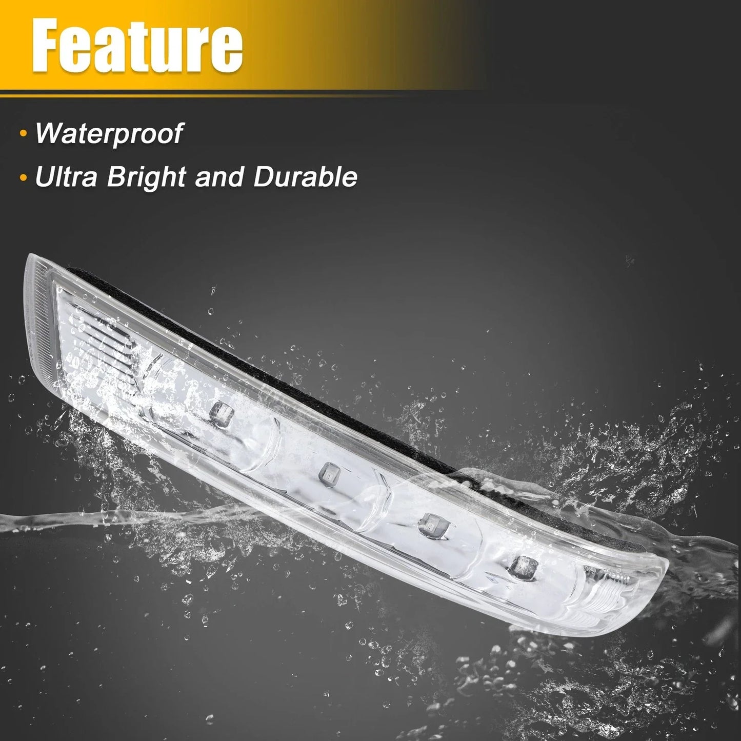 LED Left Rear View Mirror Turn Signal Light for Hyundai Santa Fe (2007-2012)