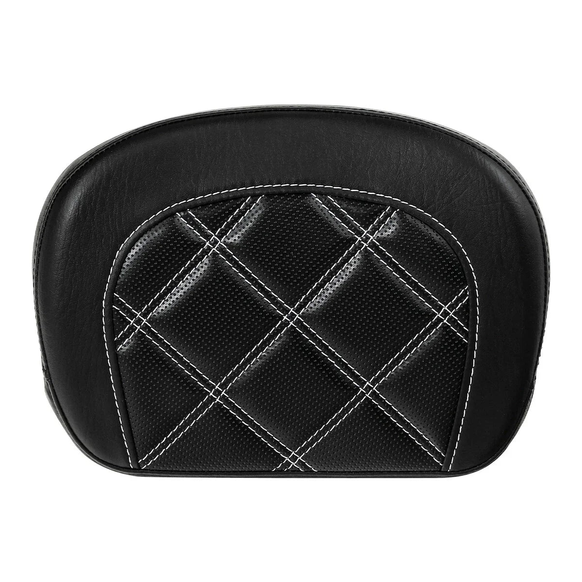 Black Passenger Sissy Bar Backrest Pad for Harley Touring Electra Glide (2014-2023)
