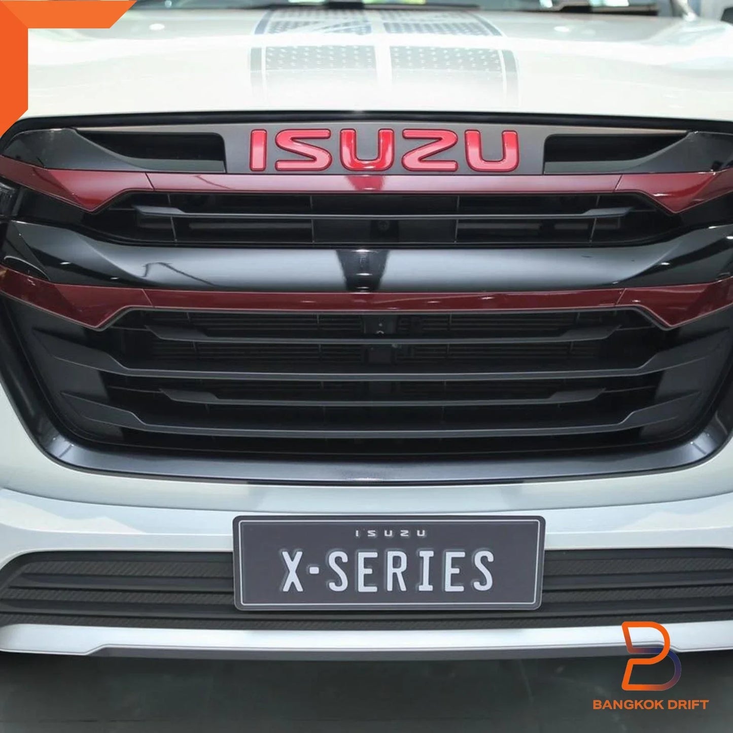 Black Red Front Grille for Isuzu D-Max Ute (2020-2023)