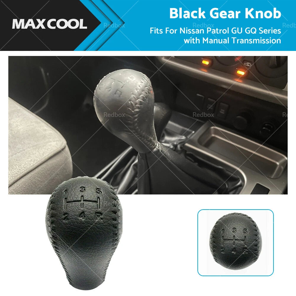 Black Gear Knob for Nissan Patrol GU GQ Series (1997-2023)