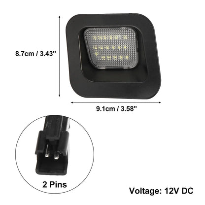 LED License Plate Light Lamp Assembly for Dodge Ram 1500 2500 3500 (2002-2023)
