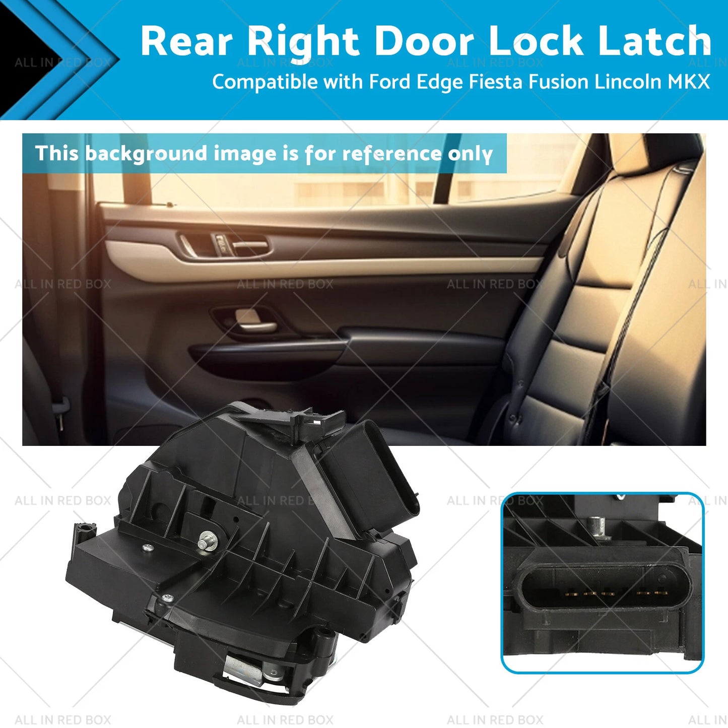 Rear Right Door Lock Latch Actuator for Ford Focus, Lincoln MKX, MKZ