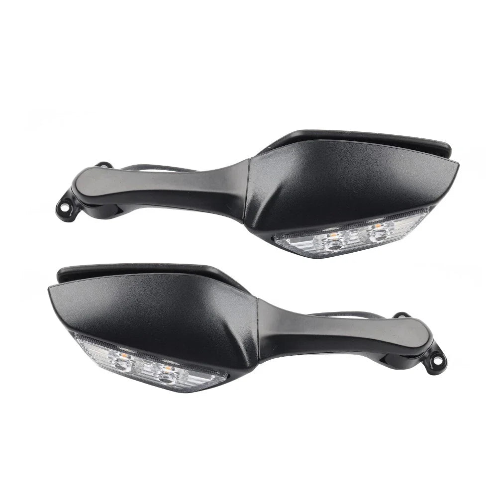 Motorcycle Rear View Mirrors w/ Turn Signals for Kawasaki Ninja ZX10R (2016-2023)