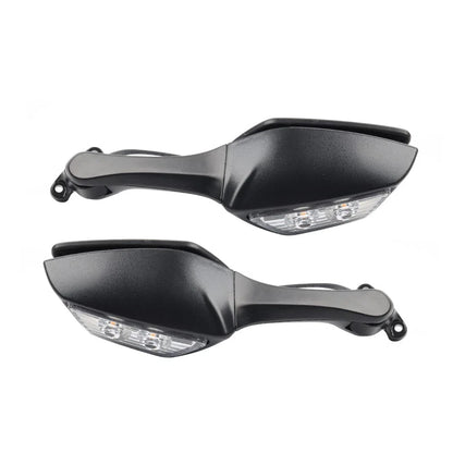 Motorcycle Rear View Mirrors w/ Turn Signals for Kawasaki Ninja ZX10R (2016-2023)
