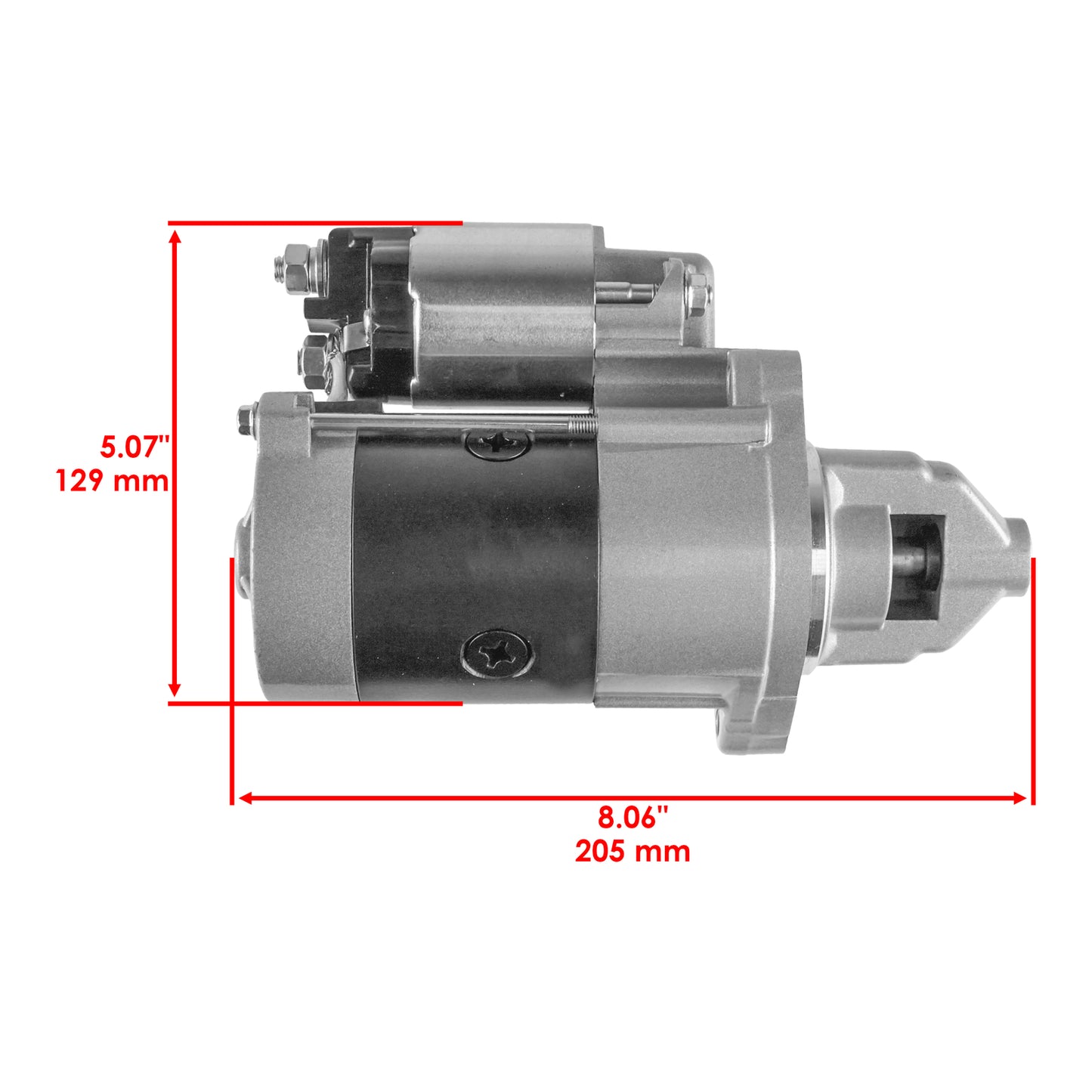 Caltric Heavy Duty Starter Replacement for John Deere Quik-Trak (636M–652M)