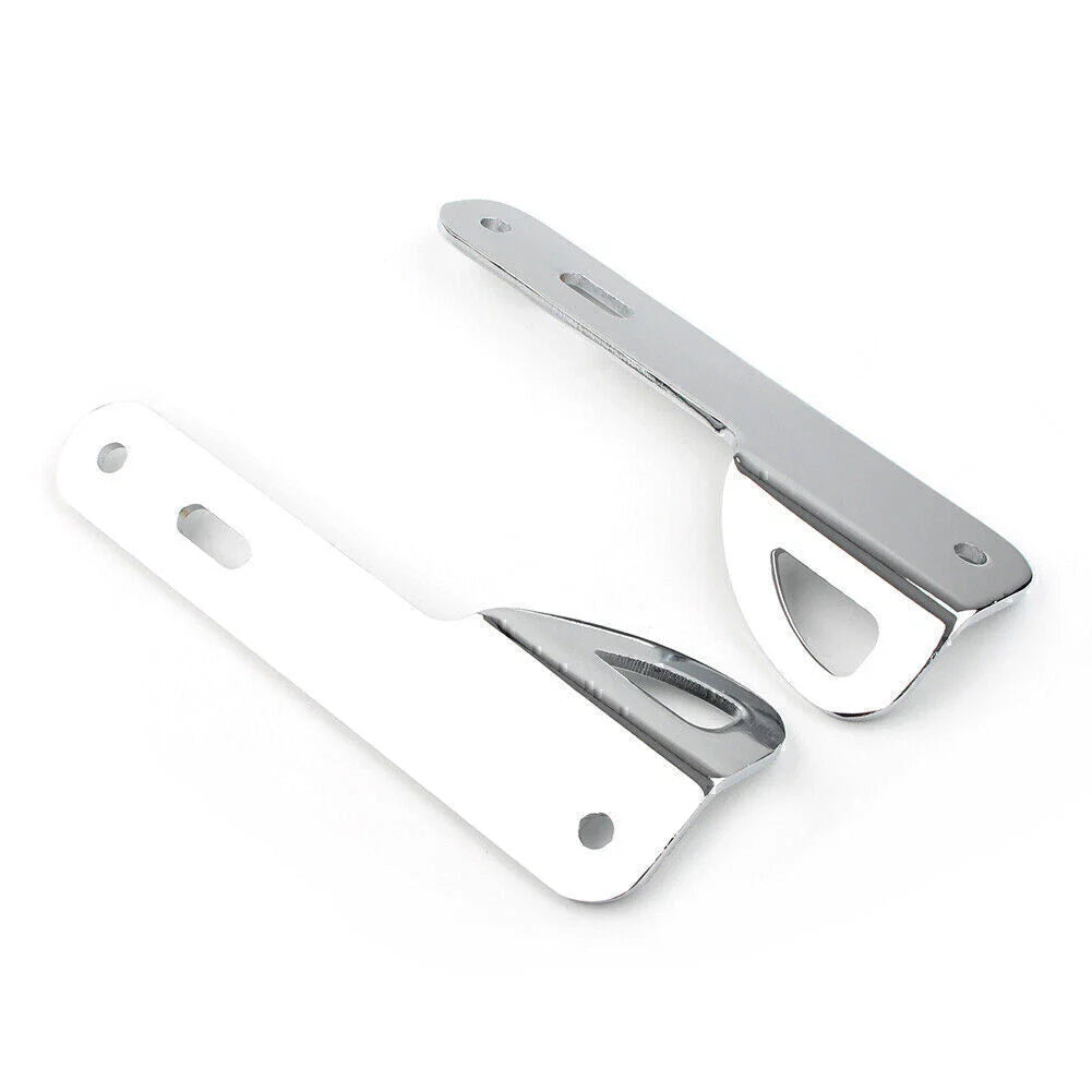 Chrome Trailer Hook Tie-Down Brackets for Harley Touring