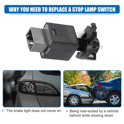 Stop Lamp Switch for Hyundai Elantra 2014-2020 - Plastic Metal Black White Gray