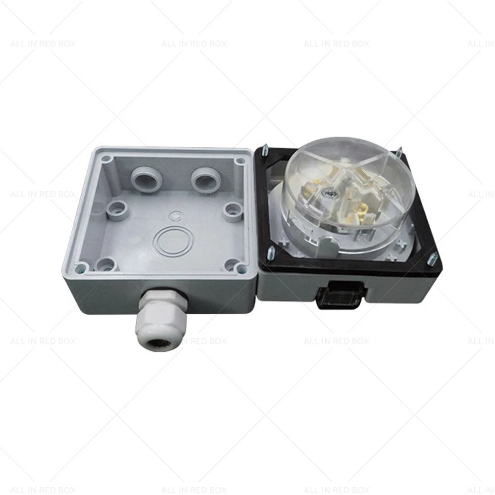 15A 3-Pin Power Inlet Socket for Caravan Motor Home RV (250V)