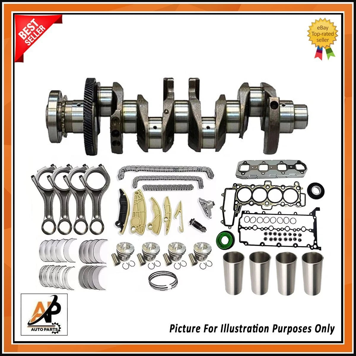 Crankshaft Forged for Range Rover Evoque L538 2.0D Ingenium (2012–2018)