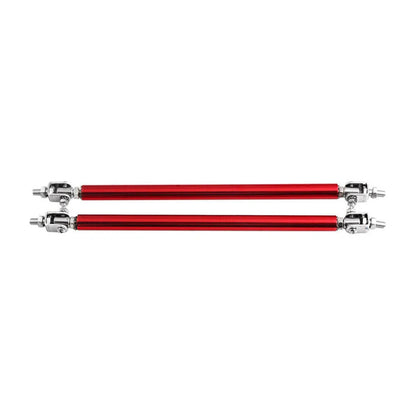 Adjustable Front Bumper Lip Splitter Strut Rod Tie Support Bar for Universal Red