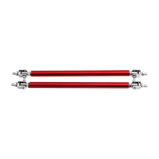 Adjustable Front Bumper Lip Splitter Strut Rod Tie Support Bar for Universal Red
