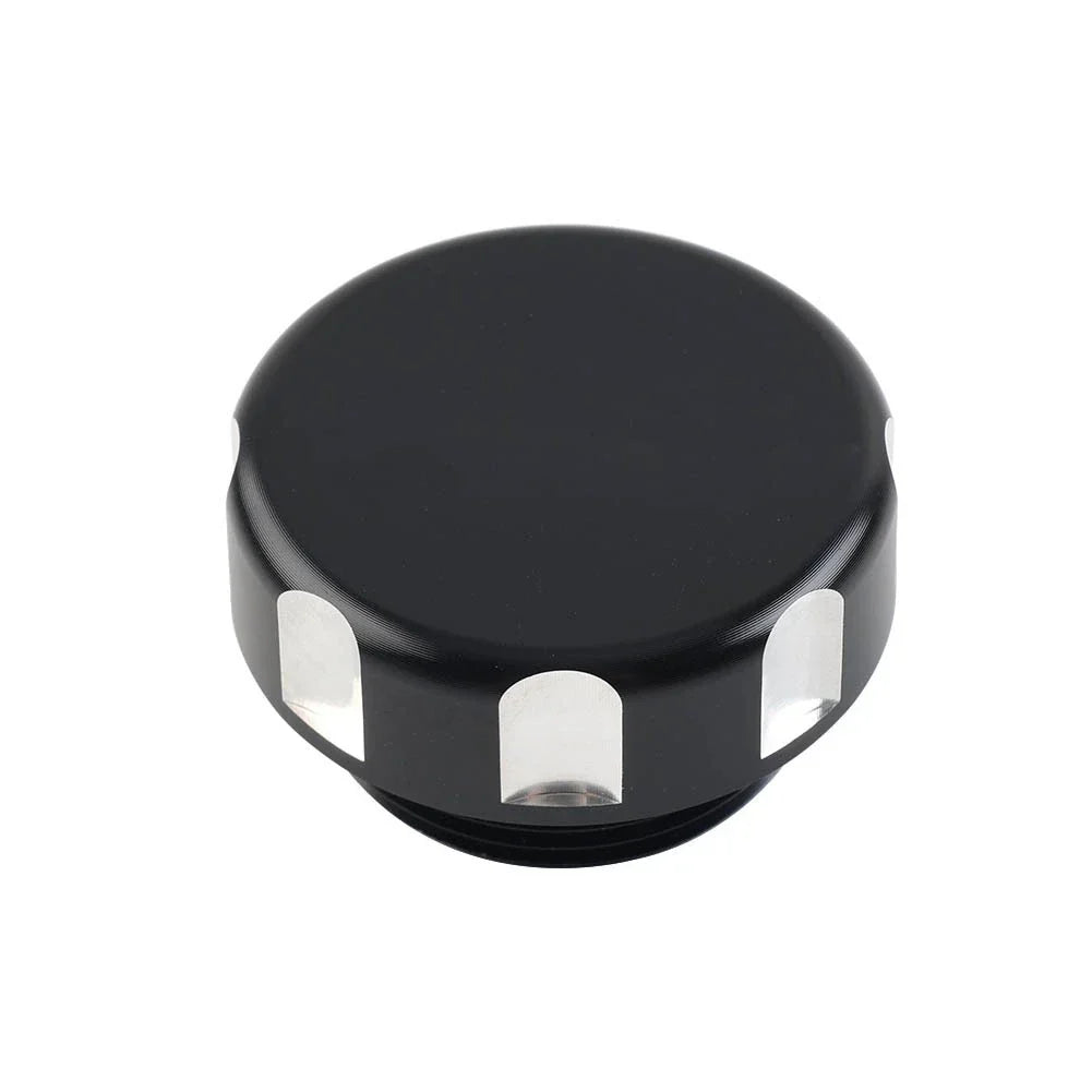 Black Front Oil Fluid Reservoir Cover Cap for Kawasaki Vulcan VN 500-800