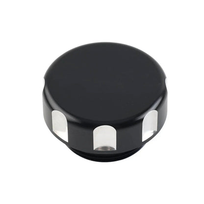 Black Front Oil Fluid Reservoir Cover Cap for Kawasaki Vulcan VN 500-800