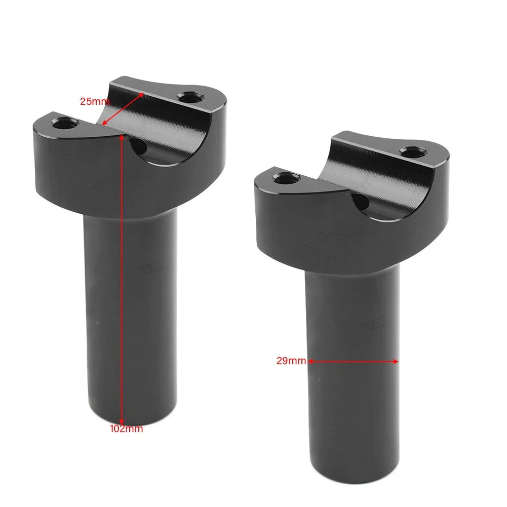 4" Handlebar Risers for Harley Sportster, Dyna, Softail