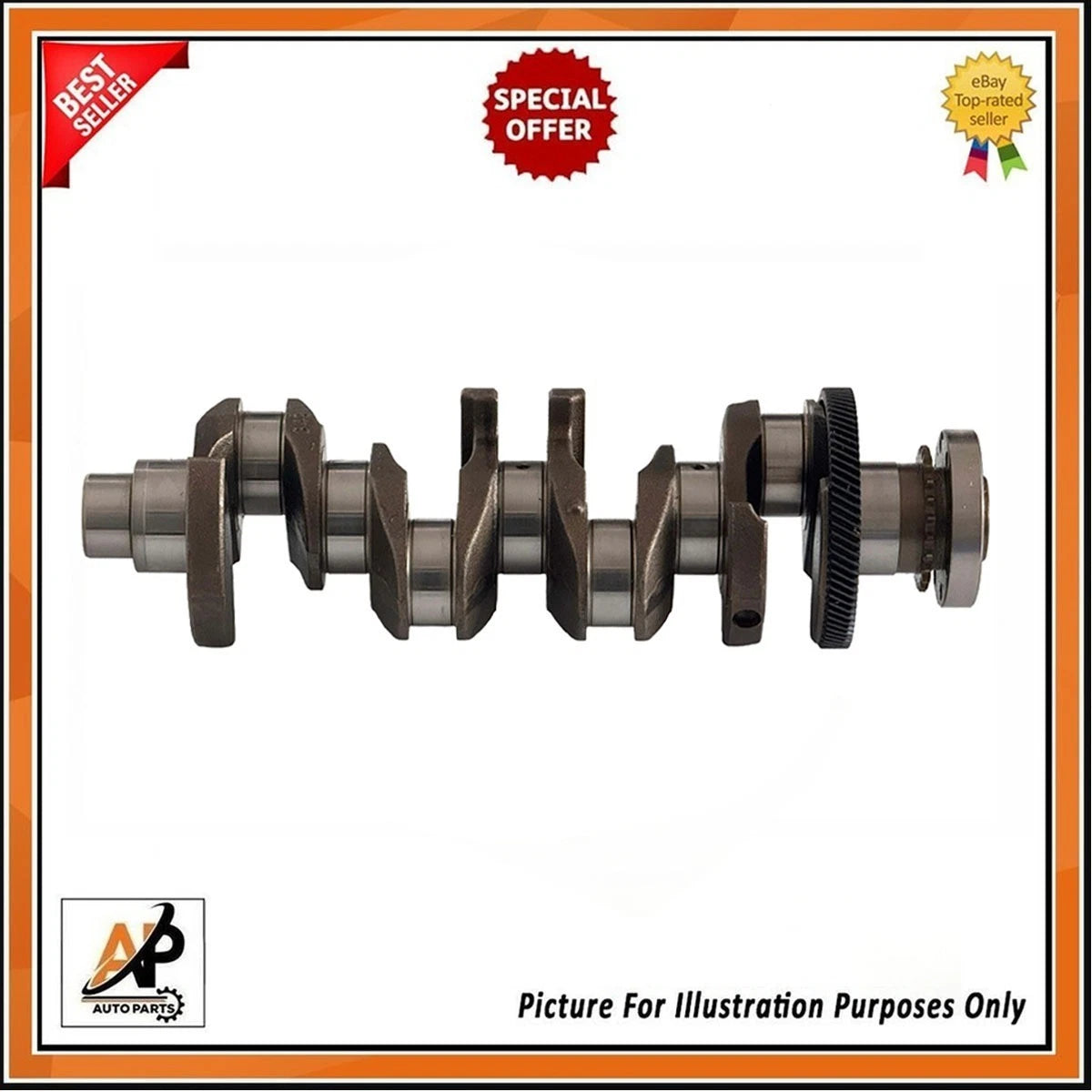 Crankshaft with Bearings Heavy Duty for Land Rover Jaguar 2.0D (2005–2015)
