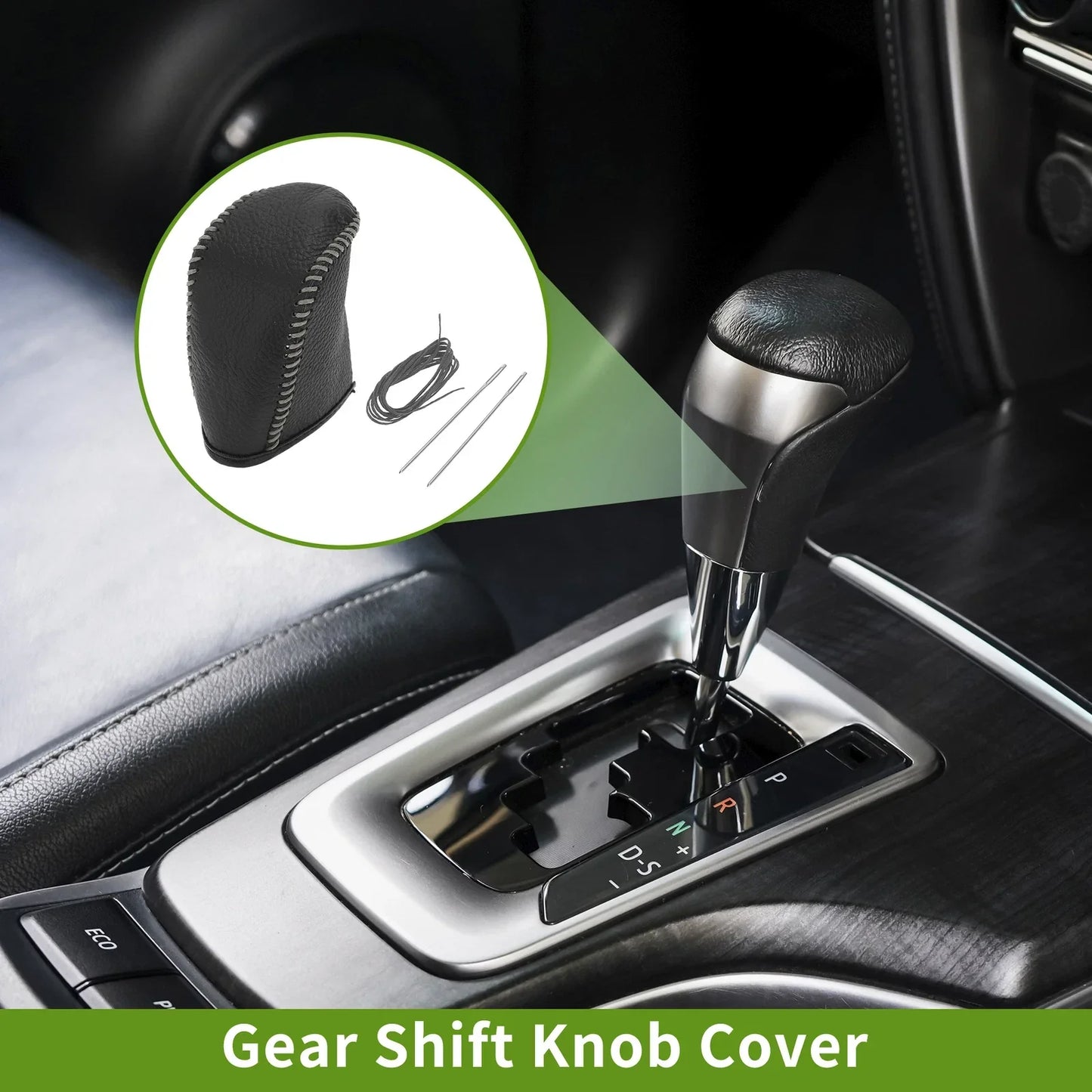 Dodge Journey Gear Shift Knob Cover 2011-2020 Pebbled Black Grey
