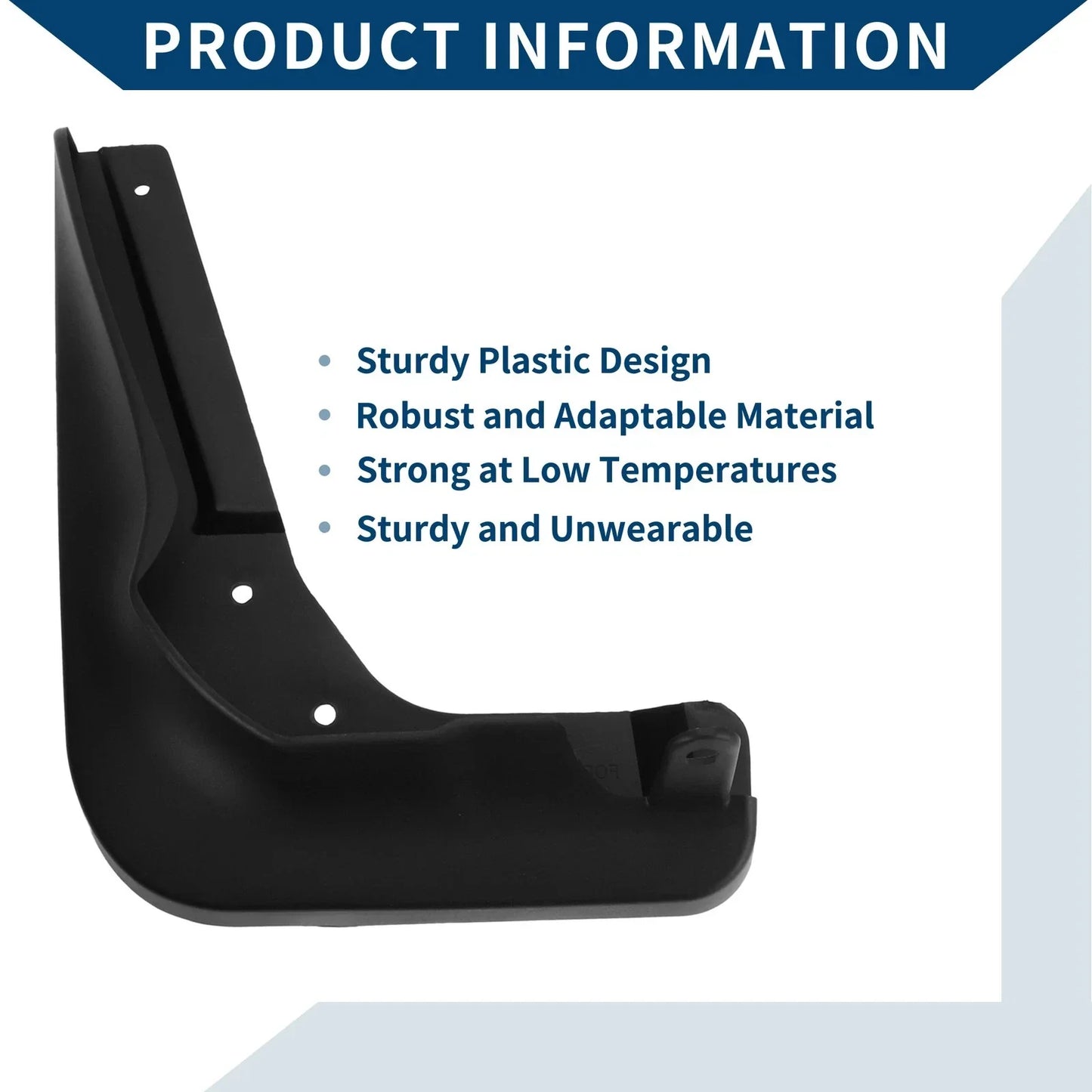 Mud Flaps Splash Guards 1 Set for Mercedes-Benz A Class Hatchback (2013-2019)