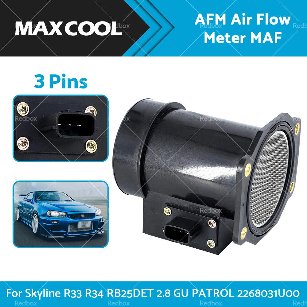 AFM Air Flow Meter MAF for Skyline R33 R34 RB25DET GU Patrol (1995-2002)